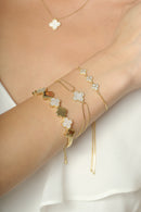 Pulseira 3 mini trevos