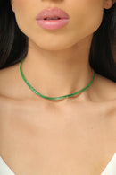 Colar riviera com pedras cravejadas