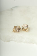 Brinco orgânico oval com pontos de luz